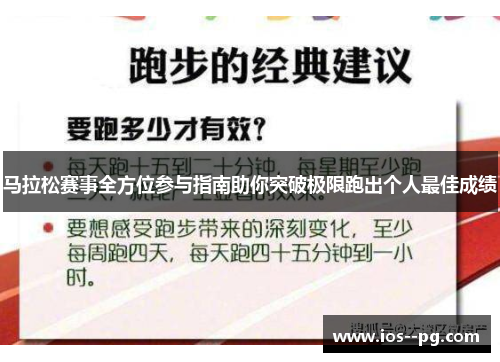 马拉松赛事全方位参与指南助你突破极限跑出个人最佳成绩